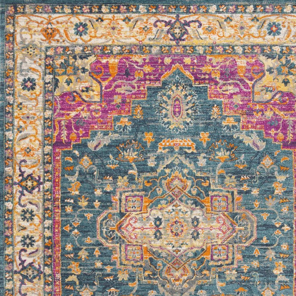 Safavieh Madison MAD202M 5&#39;1&quot; x 7&#39;6&quot; Blue Area Rug, , large