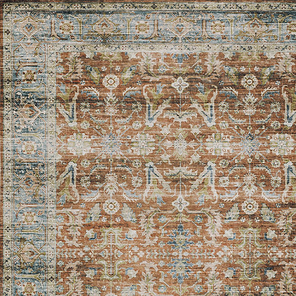 Oriental Weavers Charleston Distressed 2&#39; x 3&#39; Rust Area Rug, , large