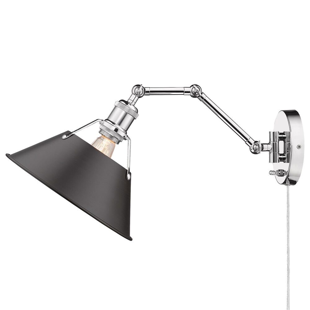 Golden Lighting Orwell 1-Light Wall Sconce in Chrome, , large