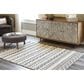 Ashley Karalee 8" x 10" Ivory and Brown Area Rug, , large