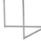 Walker Edison Luxe Coffee Table in White and Chrome, , large