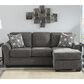 Signature Design by Ashley Brise Right Facing Sofa Chaise in Gray, , large