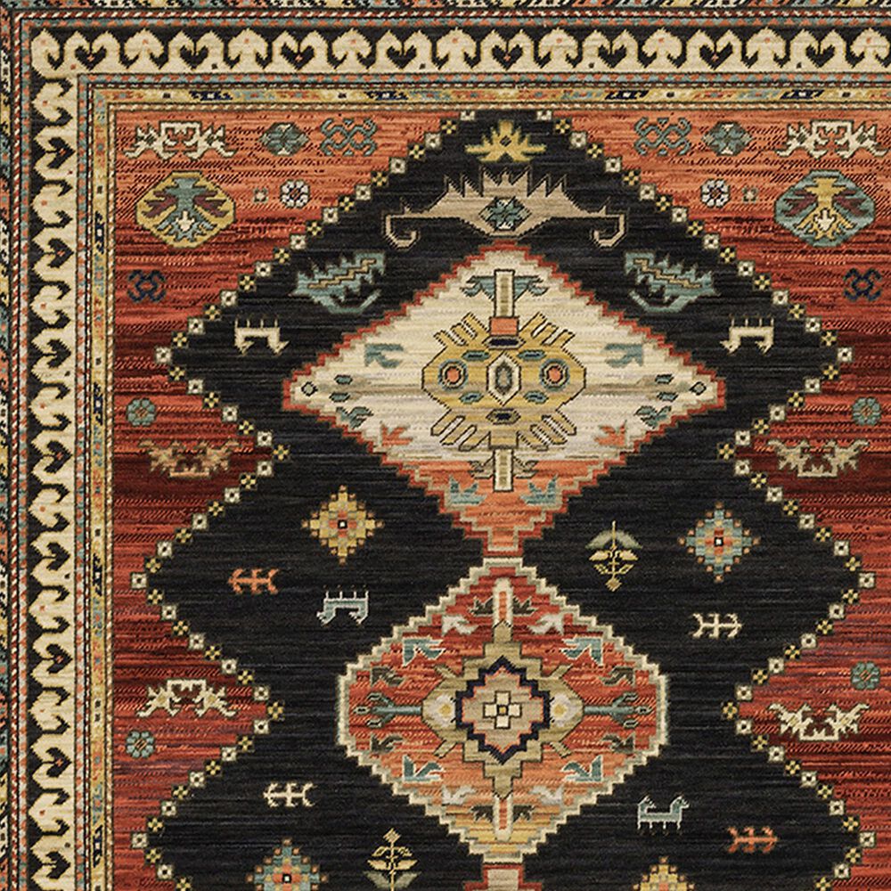 Oriental Weavers Lilihan Tribal Medallion 2&#39; x 3&#39; Navy Area Rug, , large