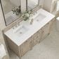 James Martin Vanities Lorelai 60" Double Vanity in Whitewashed Oak with 3 cm White Zeus Quartz Top, , large