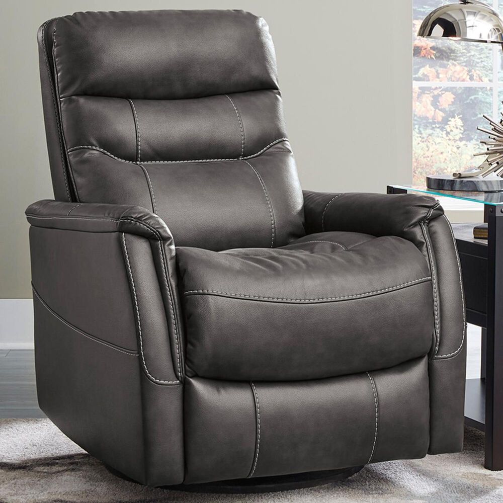 Signature Design by Ashley Riptyme Manual Swivel Glider Recliner in Quarry Nebraska Furniture Mart