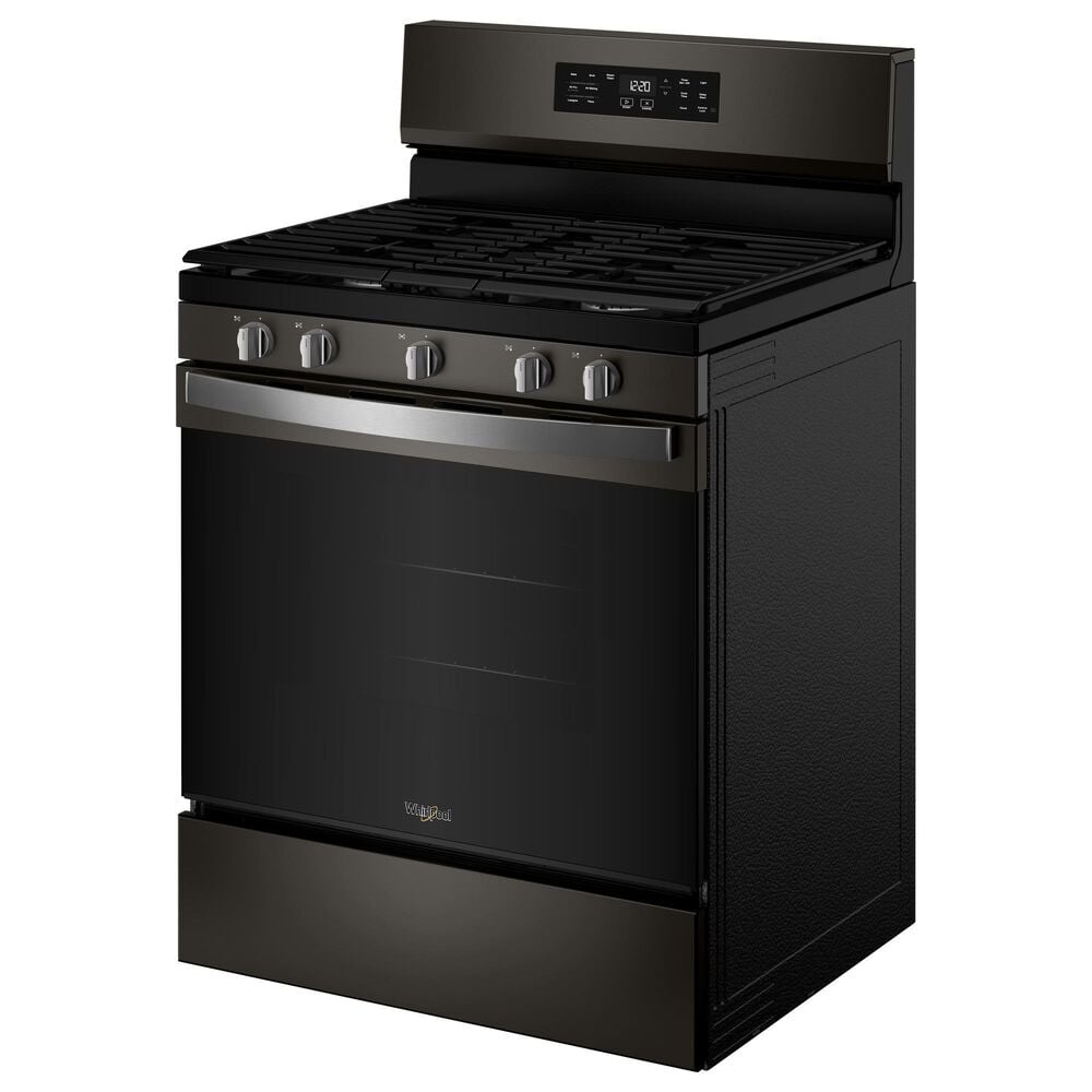 Whirlpool 5 Cu. Ft. Freestanding Gas Range in Black Stainless Steel, , large