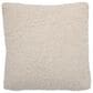 Teak Interiors 20" x 20" Woven Cotton Boucle Throw Pillow in Cream, , large