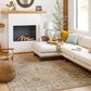 Surya Reina Tan, Light Brown, Light Gray, Cream, Denim, Mustard and Olive 9" x 12"2" Area Rug, , large