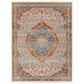 Surya Chicago CHG2306 11"11" x 15"7" Light Beige, Blue, Brick Red, Burnt Orange and Mustard Area Rug, , large