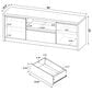 Coaster Winfield 60" TV Stand in Black, , large