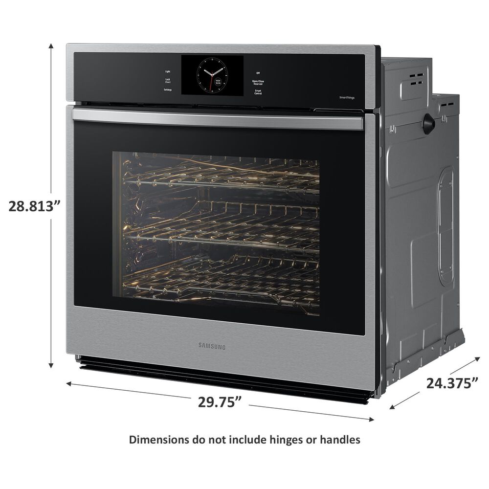 Samsung 30&quot; Smart Single Wall Oven With Steam Cook in Stainless Steel, , large