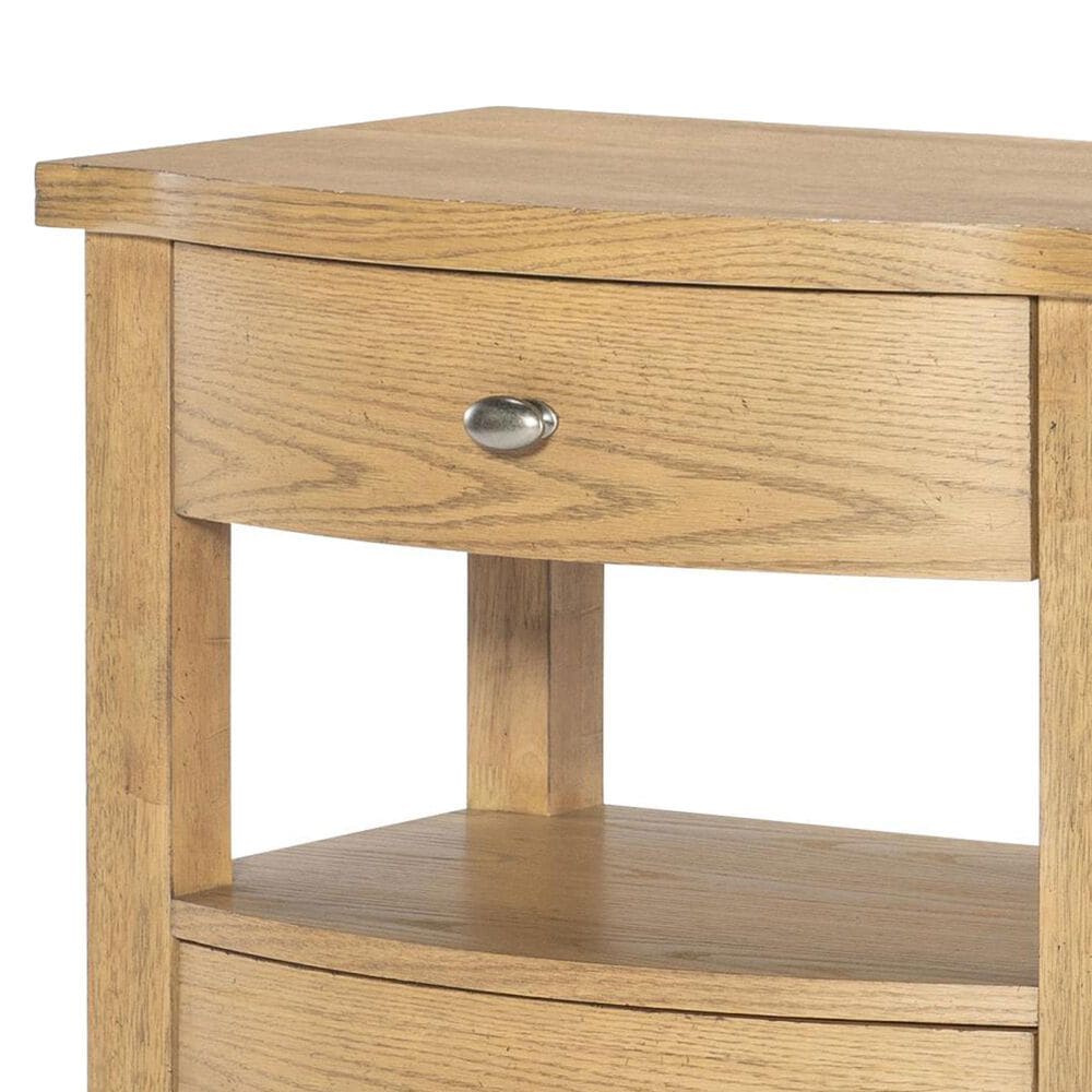 St Claire Home Today's Traditions 2 Drawer Open Nightstand in Natural Hickory, , large
