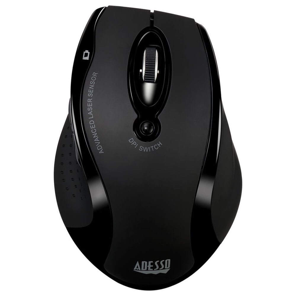 Adesso Wireless Ergo Keyboard and Laser Mouse Combo in Black, , large