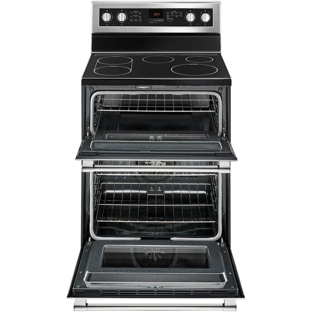 Maytag 6.7 Cu. Ft. 30&quot; Wide Double Oven Electric Range with True Convection, , large