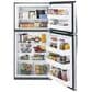 GE Appliances 21.1 Cu. Ft. Energy Star Top-Freezer Refrigerator in Stainless Steel, , large