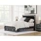 Ashley Zuraleus Queen Upholstered Panel Storage Bed with Two Nightstands in Matte Black, , large
