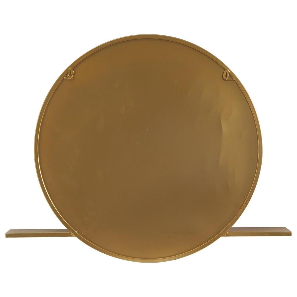 Maple and Jade 35&quot; 1-Shelf Wall Mirror in Gold, , large