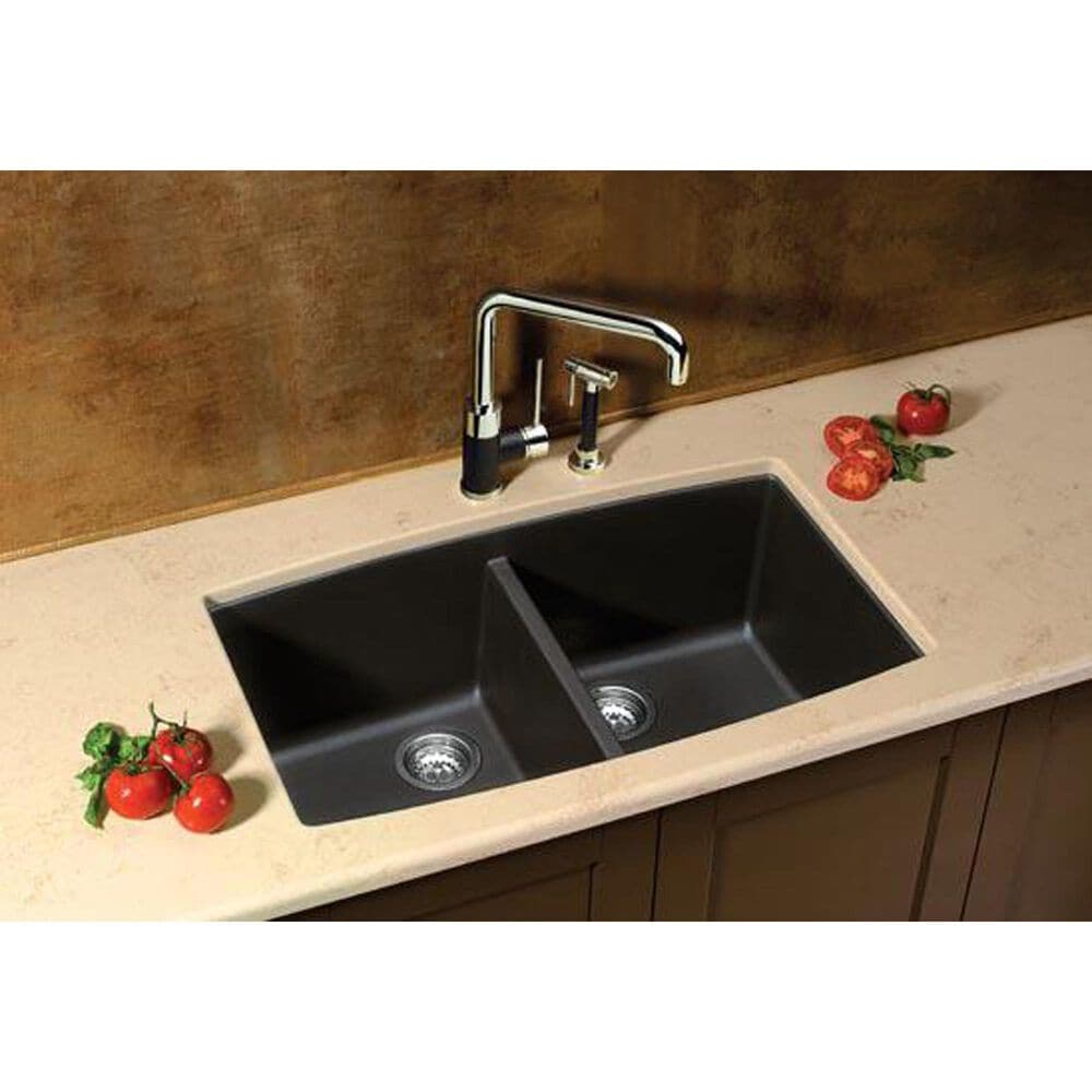 Blanco Performa 33&quot; Equal Double Bowl Kitchen Sink in Anthracite, , large