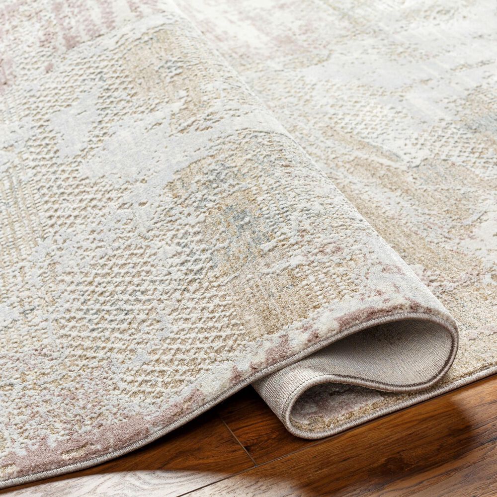 Surya Brunswick 7'10" x 10'2" Cream, Light Slate, Taupe, Tan, Dusty Pink and Blue Area Rug, , large