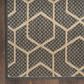 Nourison Horizon HOZ01 Charcoal 6" x 9" Indoor/Outdoor Area Rug, , large