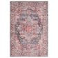 57 Grand by Nicole Curtis Series 1 Brick Red and Blue 9"2" x 12" Area Rug, , large