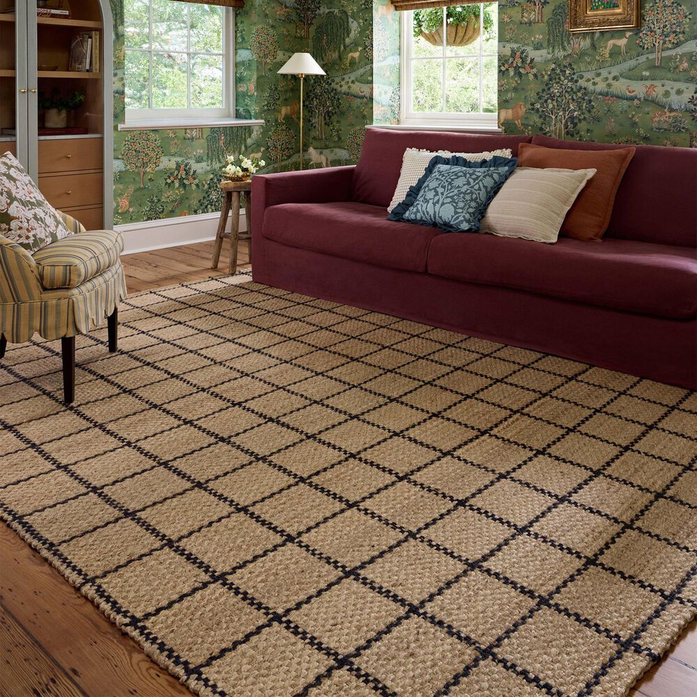Loloi II Fletcher 3&#39;6&quot; x 5&#39;6&quot; Natural and Black Area Rug, , large