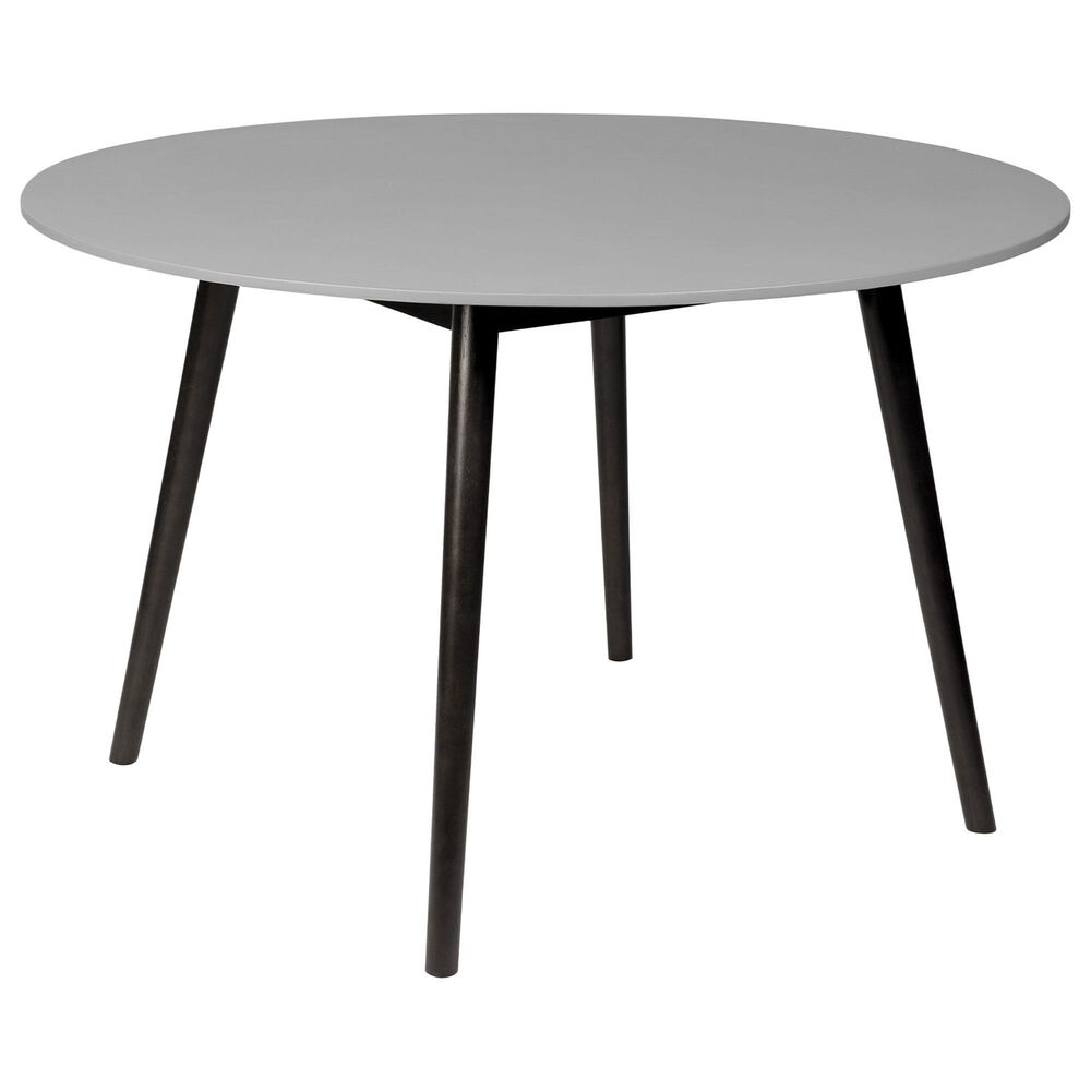Blue River Kylie 47" Outdoor Round Dining Table in Grey and Dark Eucalyptus, , large