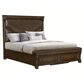 Sasha Lee Grand Teton King Storage Bed in Warm Brown Oak, , large