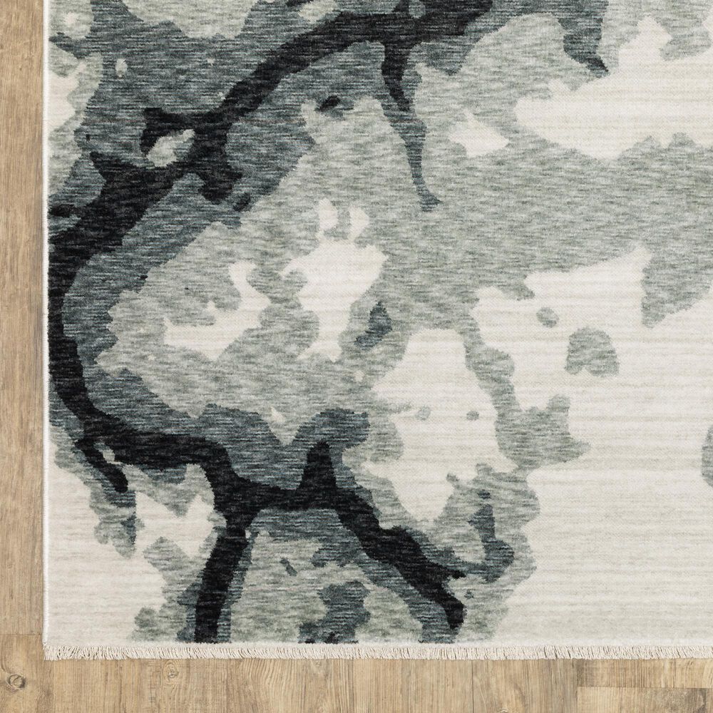 Oriental Weavers Echo ECH08 Blue and Ivory 5&#39;3&quot; x 7&#39;6&quot; Area Rug, , large
