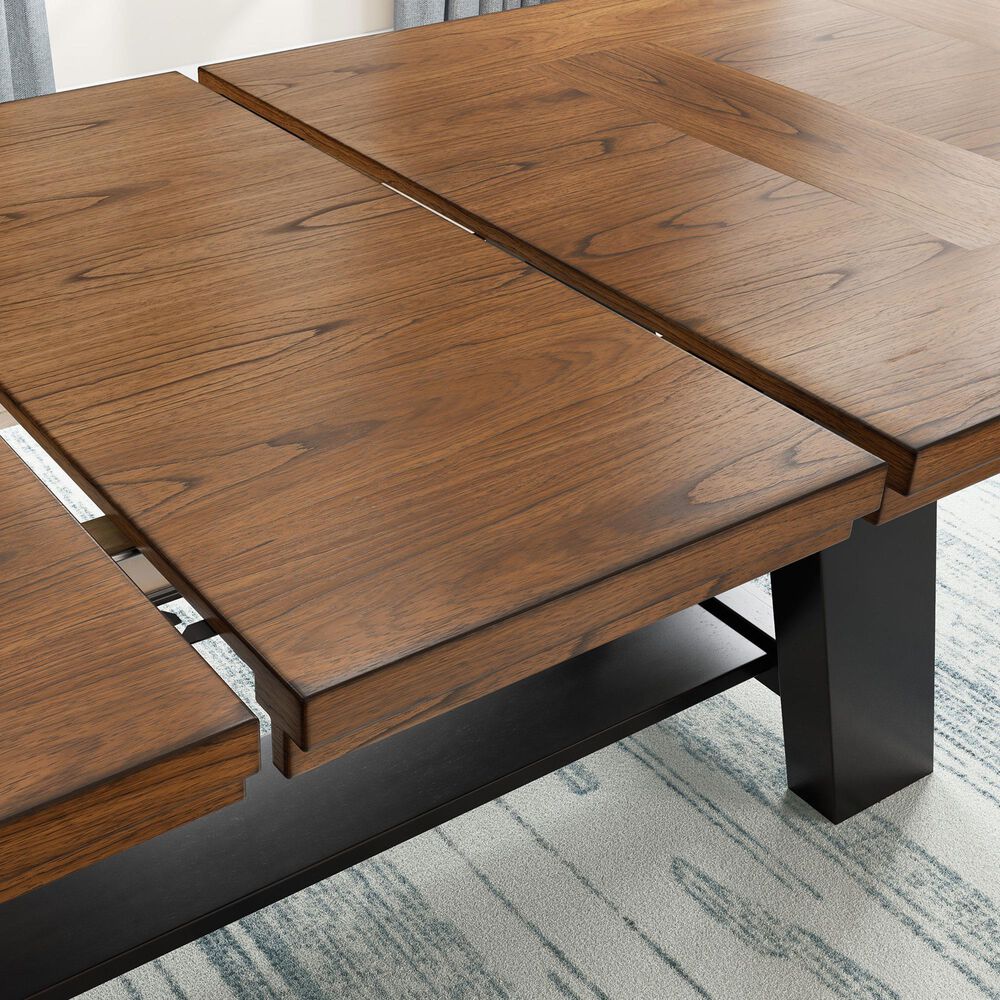 Ashley Greddinton 7-Piece Rectangular Dining Set in Medium Brown and Black, , large