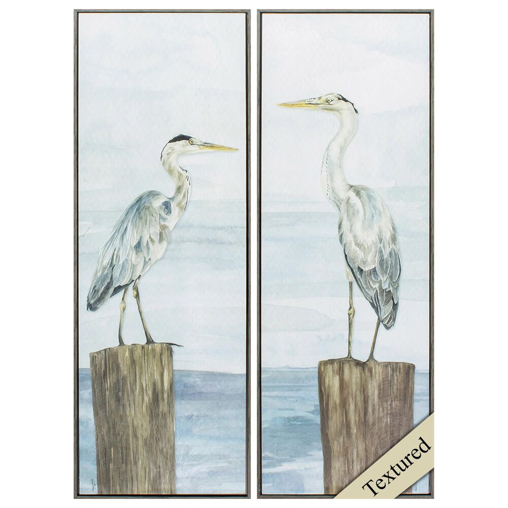 Propac "Ocean Sky Panel" Wall Art in Gray (Set of 2), , large