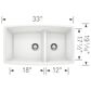 Blanco Performa 60/40 Double Bowl Kitchen Sink with Low Divide in White, , large