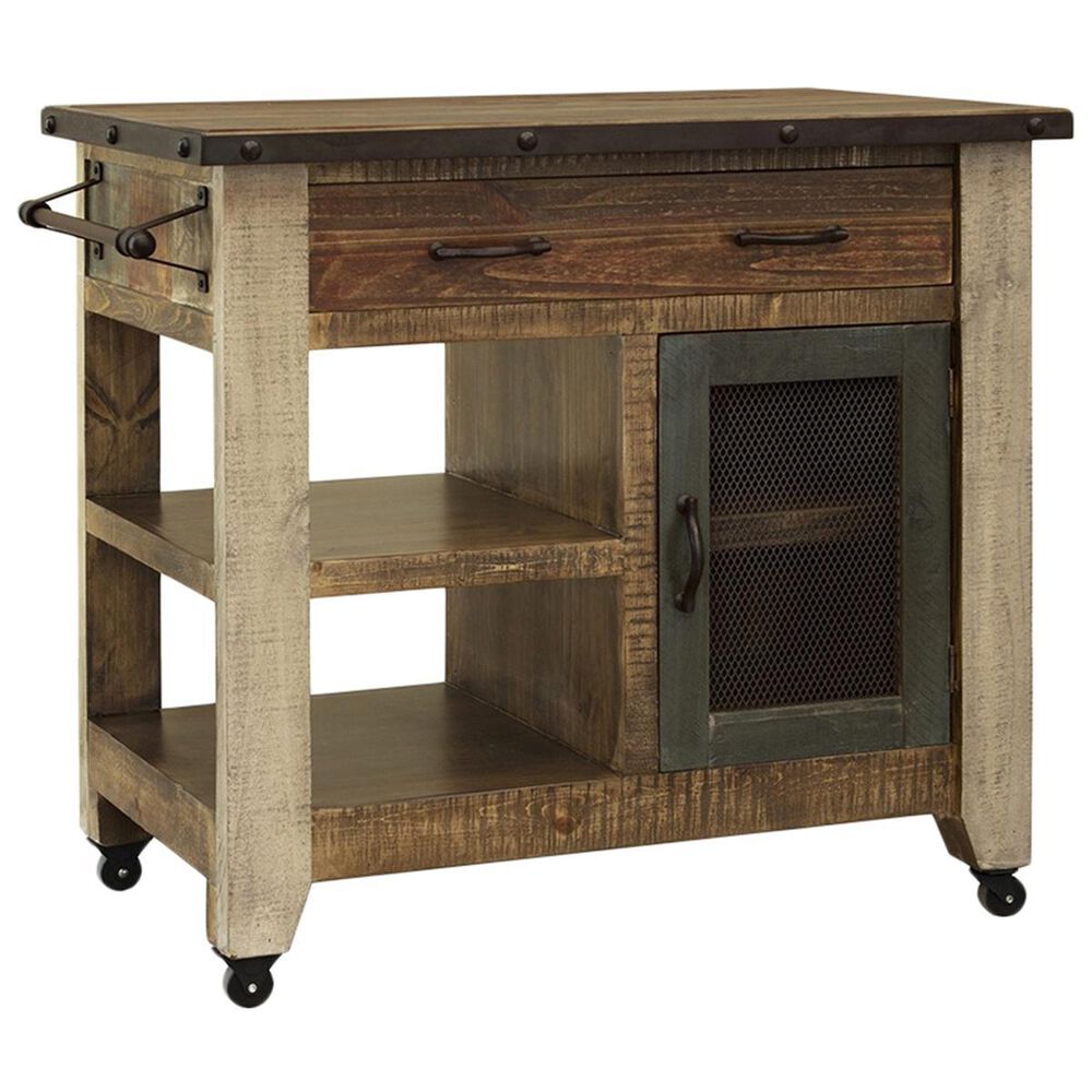 Fallridge Kitchen Island in Antique, , large