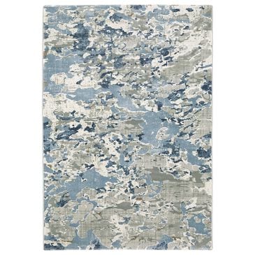 Oriental Weavers Easton Abstract Blues 3"3" x 5" Grey Area Rug, , large