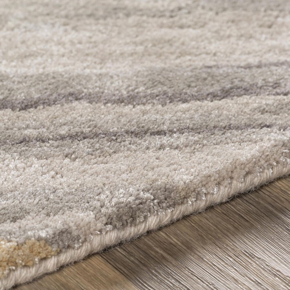 Surya Kavita 10&#39; x 14&#39; Gray, Charcoal, Mustard and Brown Area Rug, , large