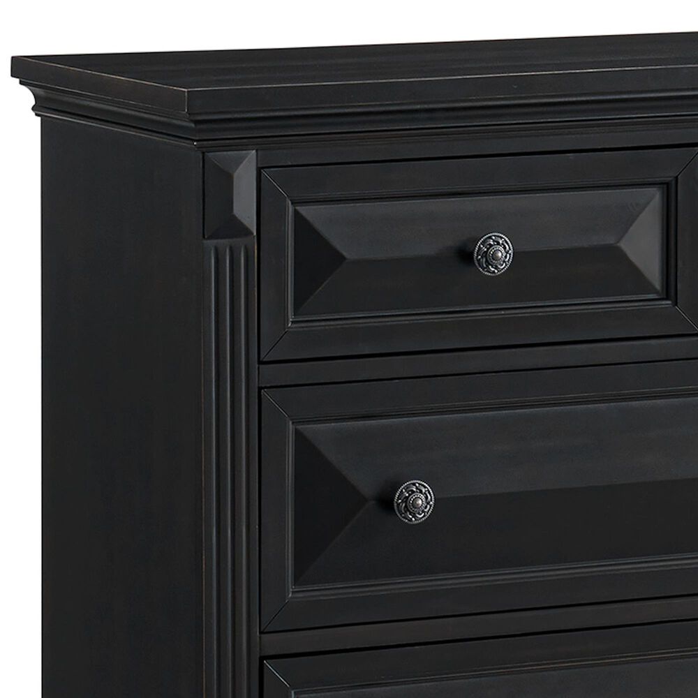 Mayberry Hill Passages 5-Piece King Panel Bedroom Set in Black, , large