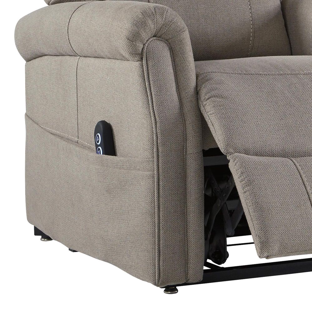 Signature Design by Ashley Markridge Power Lift Recliner in Gray, , large