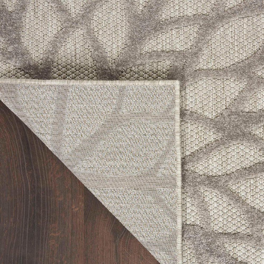 Nourison Aloha 5&#39;3&quot; x 7&#39;5&quot; Silver and Grey Indoor/Outdoor Area Rug, , large