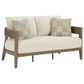 Ashley Serene 4-Piece Patio Conversation Set in White, , large