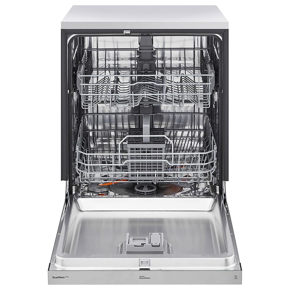 LG 24" Front Control Smart Dishwasher in Stainless Steel Nebraska Furniture Mart