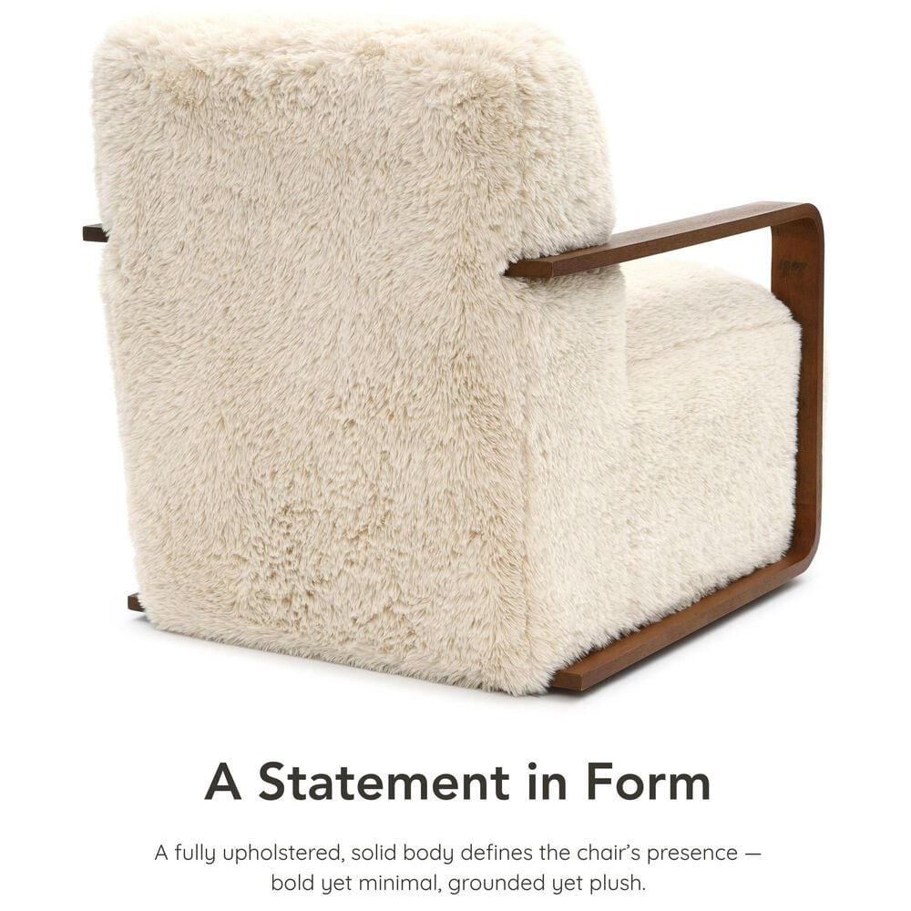 Furniture of America Neyra Short- Haired Accent Chair in Beige, , large