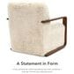 Furniture of America Neyra Short- Haired Accent Chair in Beige, , large