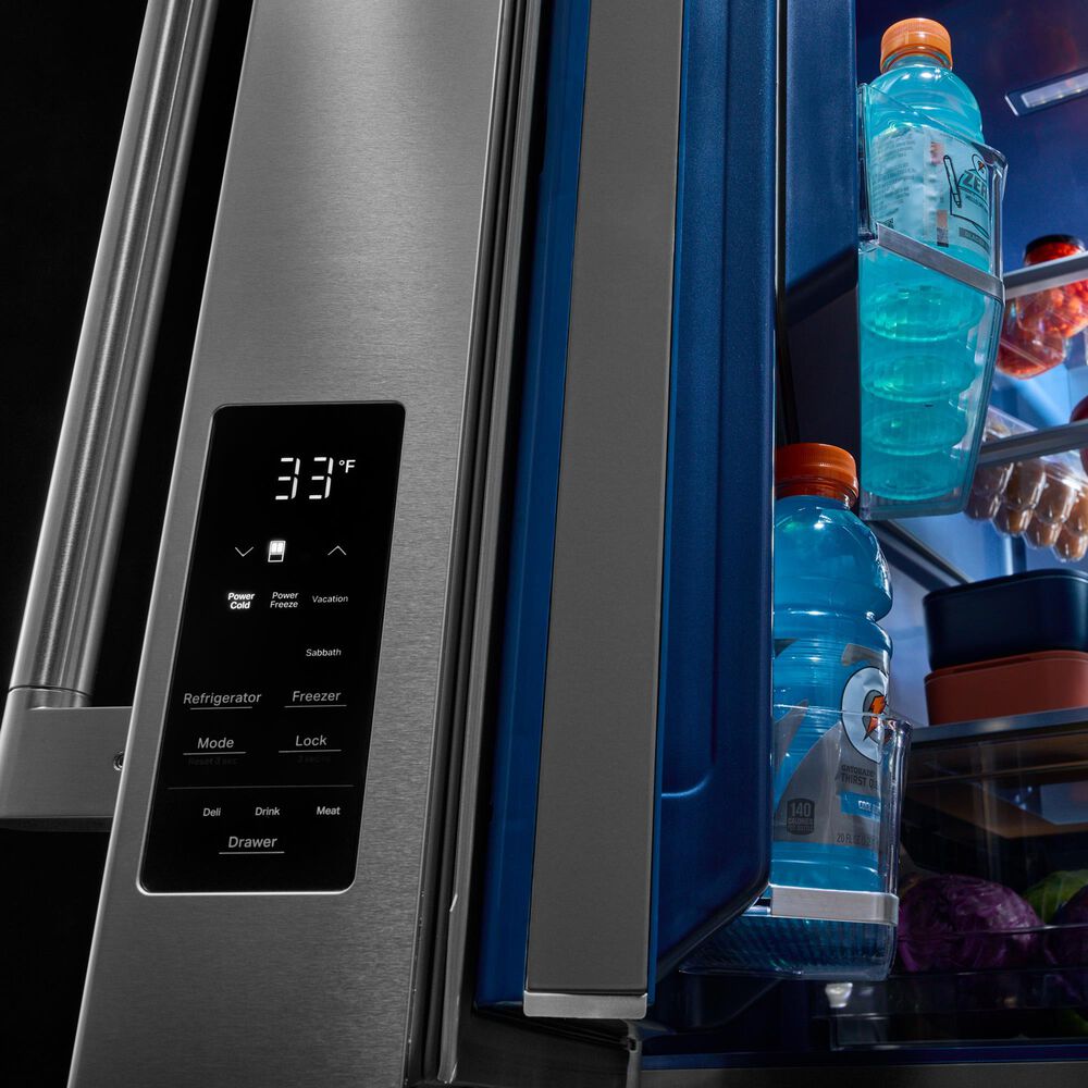 Maytag 29 Cu. Ft. French Door Bottom Mount Refrigerator in Fingerprint-Resistant Stainless, , large