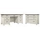 Riva Ridge Caraway 2-Piece Executive Desk and Lateral File Set in Aged Ivory, , large