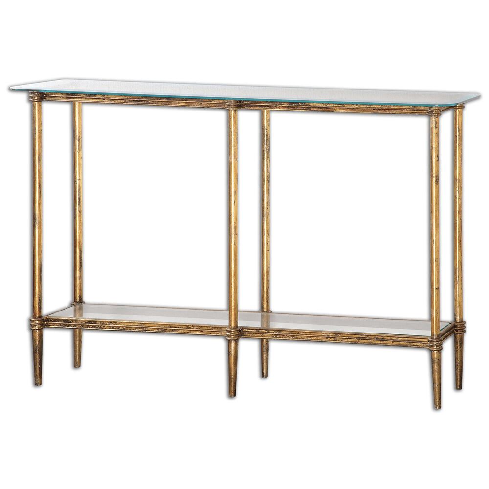 Uttermost Elenio Console Table in Gold, , large