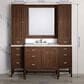 James Martin Addison 12" Petite Tower Hutch - Left in Mid Century Acacia, , large
