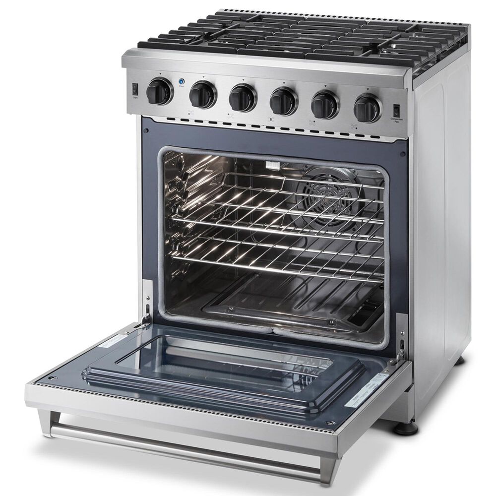 Thor Kitchen 30&quot; Freestanding Professional Gas Range with Storage Drawer in Stainless Steel, , large
