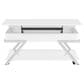 Steve Silver Furniture Zena Lift-Top Cocktail Table with Casters in White and Chrome, , large