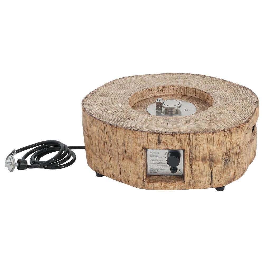Hearth and Haven Outdoor Propane Fire Pit with 30,000 BTU Output in Brown, , large