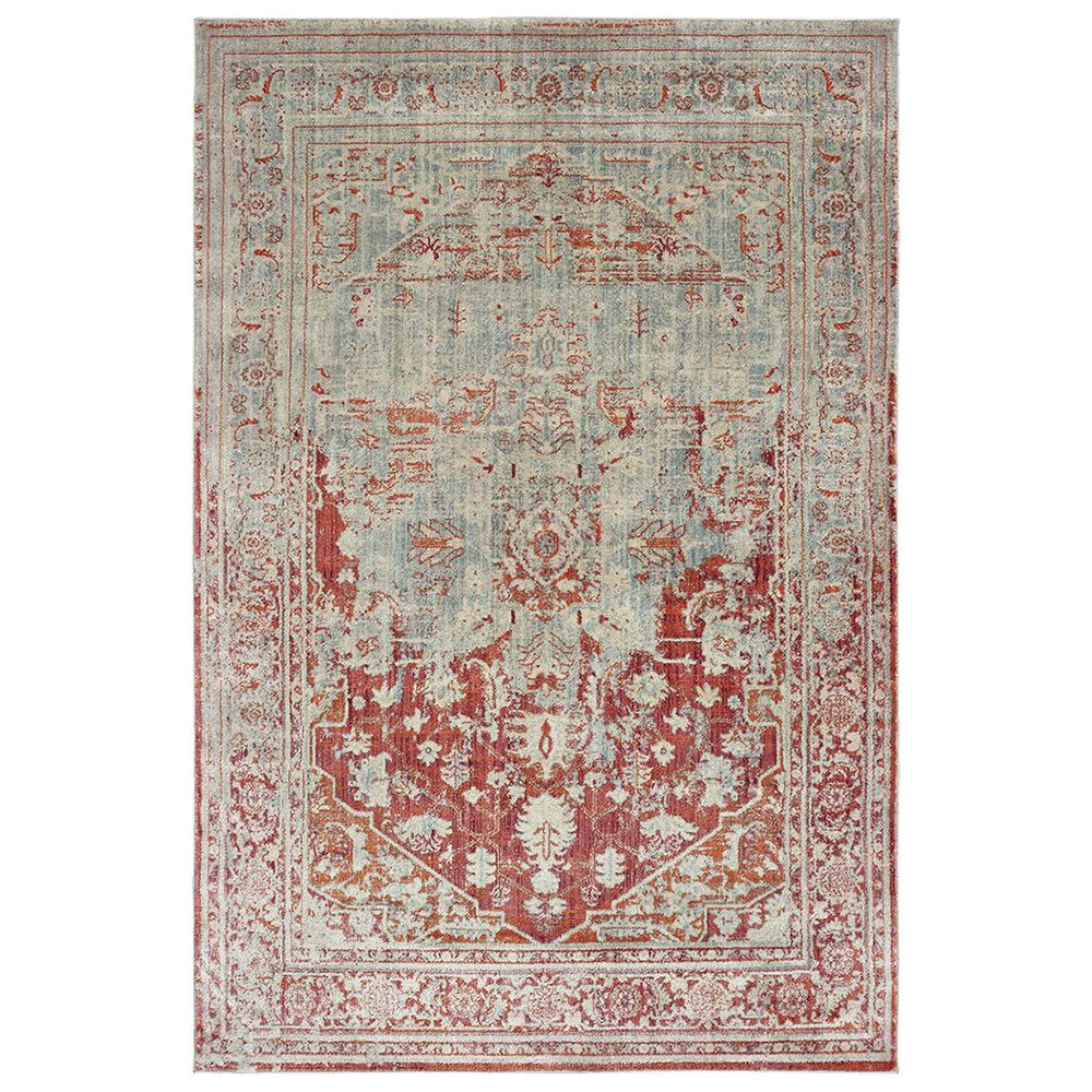 Oriental Weavers Pandora 1501U 3"10" x 5"5" Grey and Orange Area Rug, , large